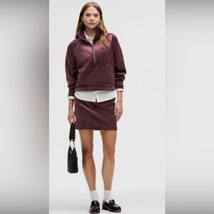 NWT Lululemon Scuba HR Mini Skirt -Velvet Size Medium